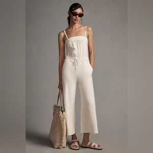 Daily Practice by Anthropologie Strapless Wide-Leg Jumpsuit, Size XL